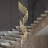 Lustre Escalier Moderne Suspendu Luxe | Edy