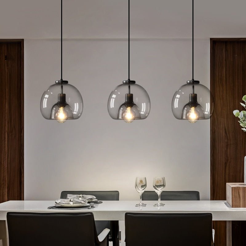 Lustre Filaire Noir | Pera - Designix Lustre Noir Ligne