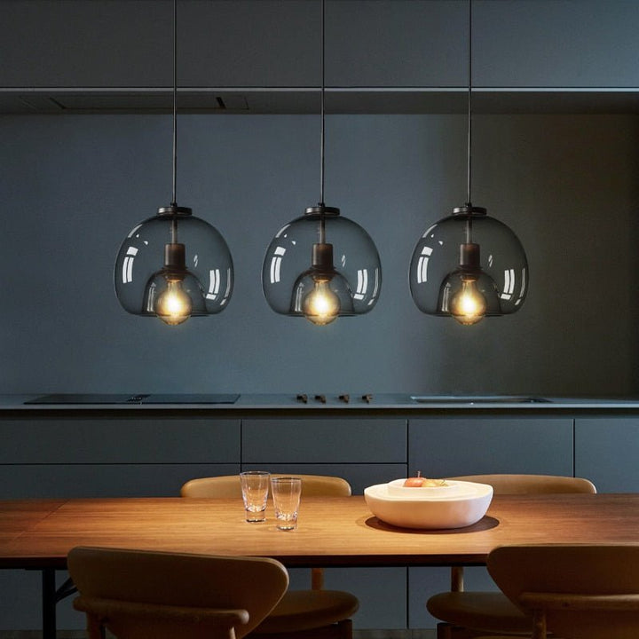 Lustre Filaire Noir | Pera - Designix Lustre Noir Ligne
