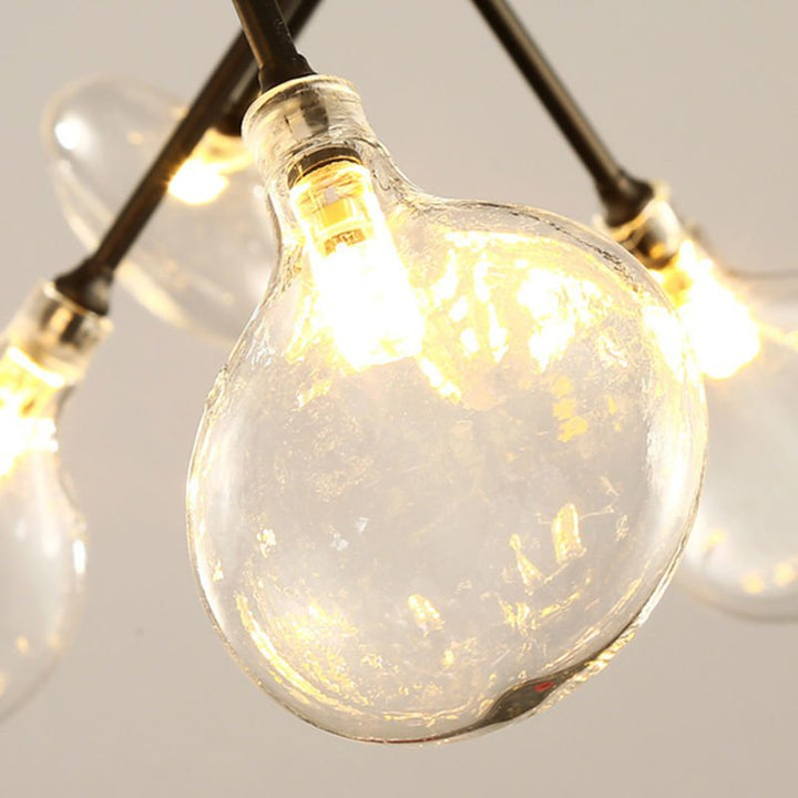 Lustre Fleur | Qale - Designix Lustre Noir
