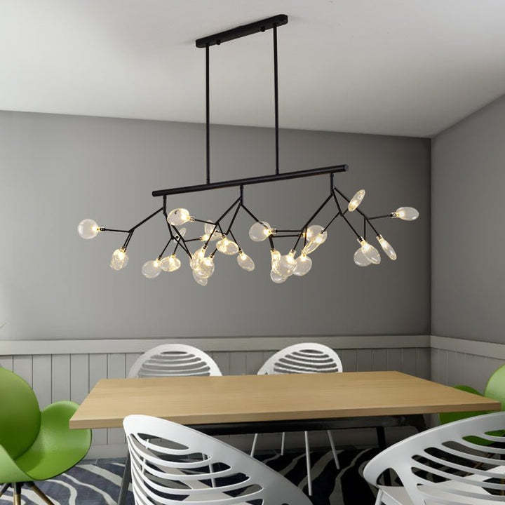 Lustre Fleur | Qale - Designix Lustre Noir