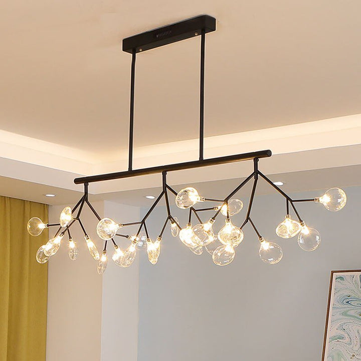 Lustre Fleur | Qale - Designix Lustre Noir