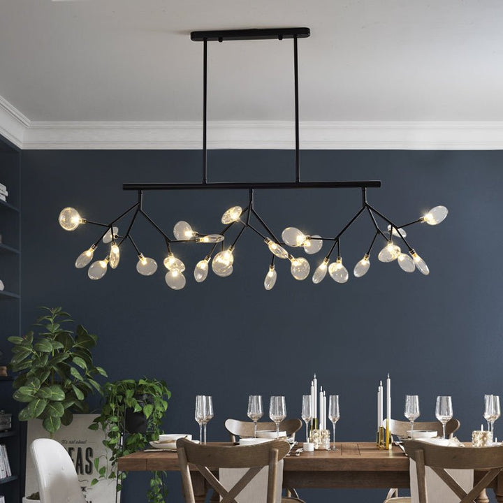 Lustre Fleur | Qale - Designix Lustre Noir