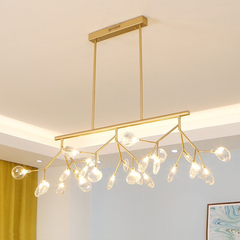 Lustre Fleur | Qale - Designix Lustre Or