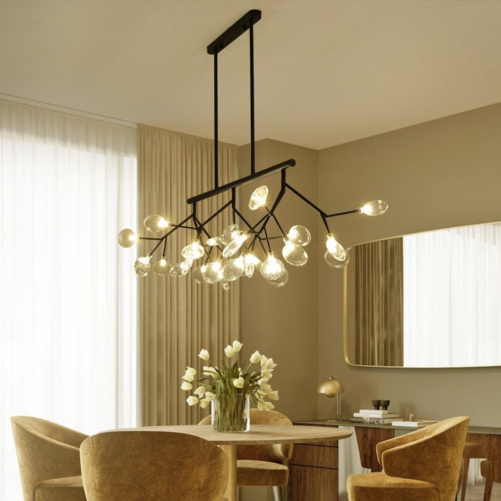 Lustre Fleur | Qale - Designix Lustre Or