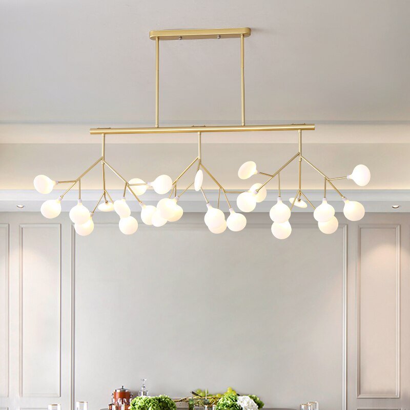 Lustre Fleur | Qale - Designix Lustre Or