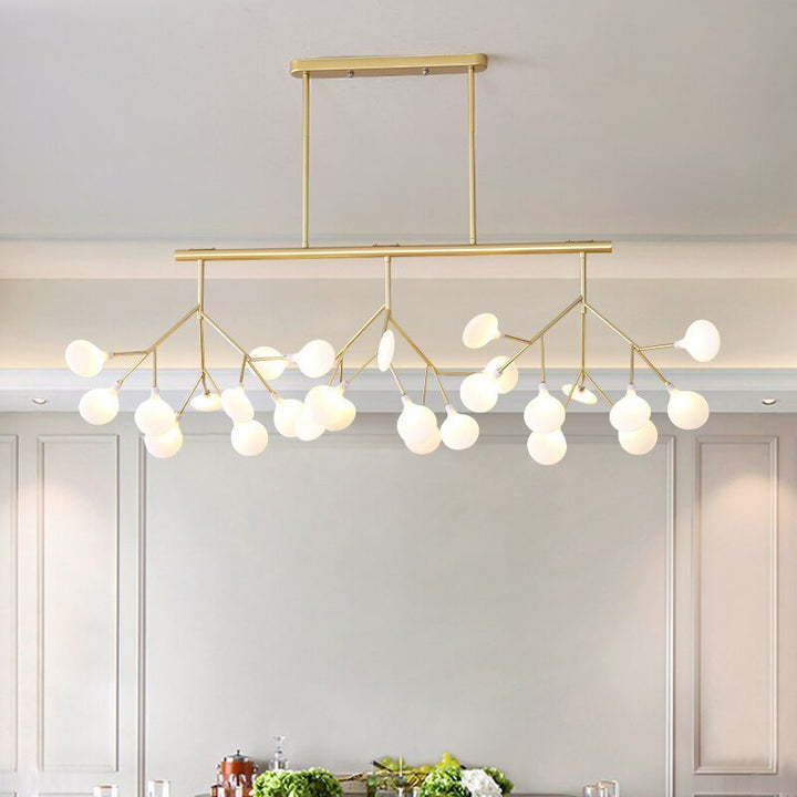 Lustre Fleur | Qale - Designix Lustre Or