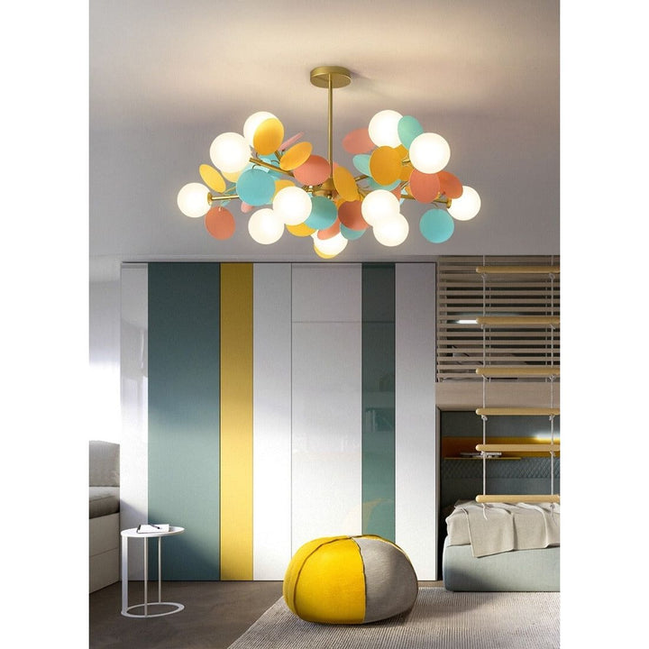 Lustre Fleurs Boule | Luminéa Flore | Designix - Lustre    - https://designix.fr/