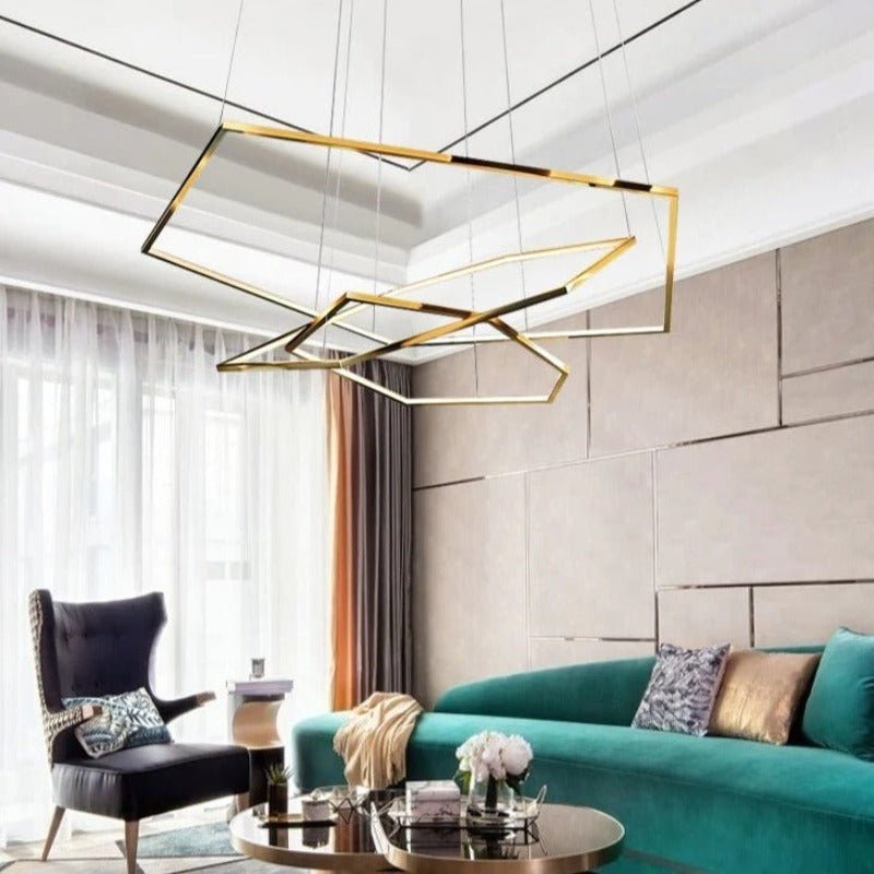 Lustre Grande Taille | Tona - Designix Lustre Or 100 / 80 / 60 cm