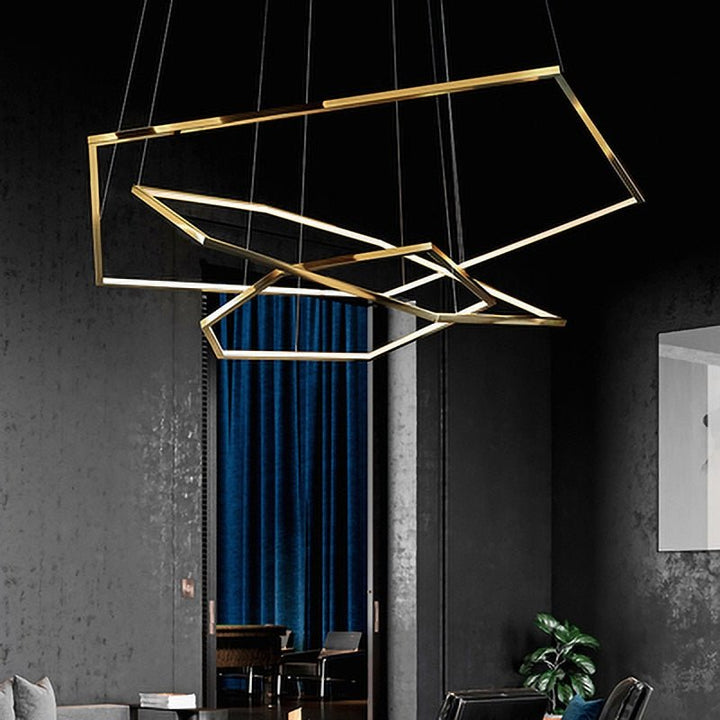 Lustre Grande Taille | Tona - Designix Lustre Or 100 / 80 / 60 cm