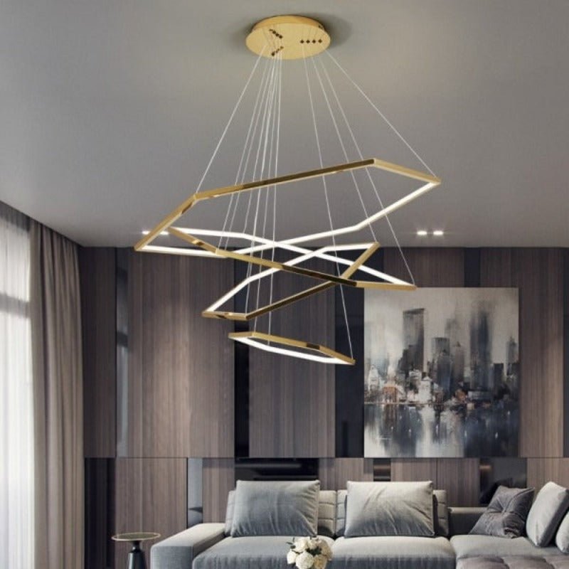 Lustre Grande Taille | Tona - Designix Lustre Or 80 / 60 / 40 cm