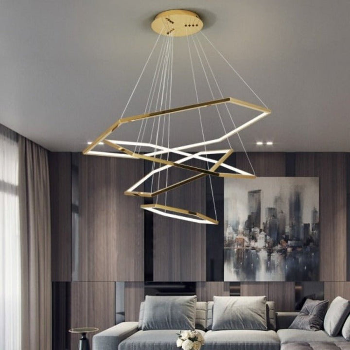 Lustre Grande Taille | Tona - Designix Lustre Or 80 / 60 / 40 cm