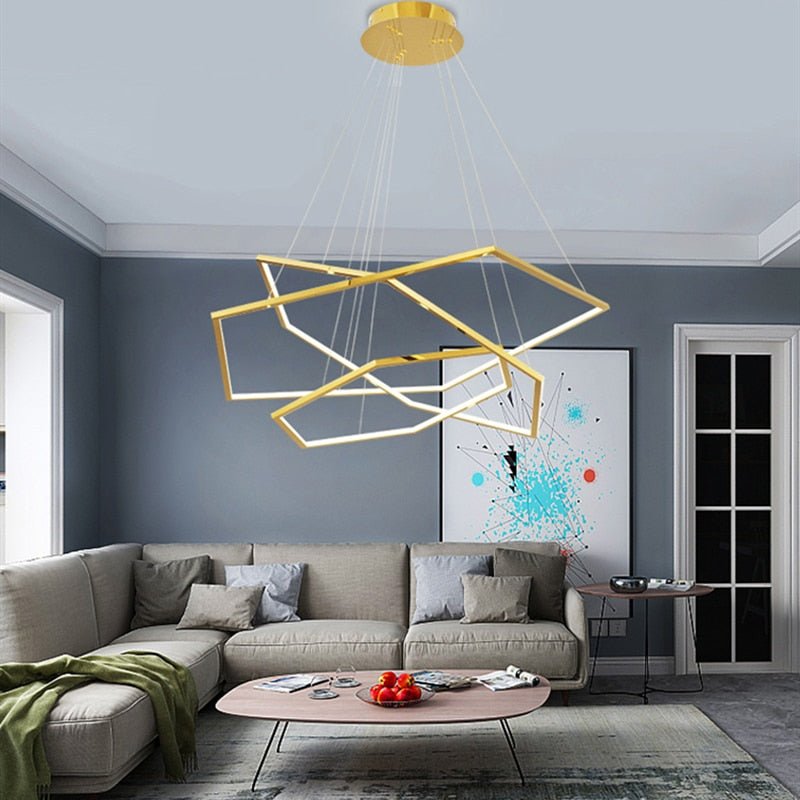 Lustre Grande Taille | Tona - Designix Lustre Or 80 / 60 / 40 cm