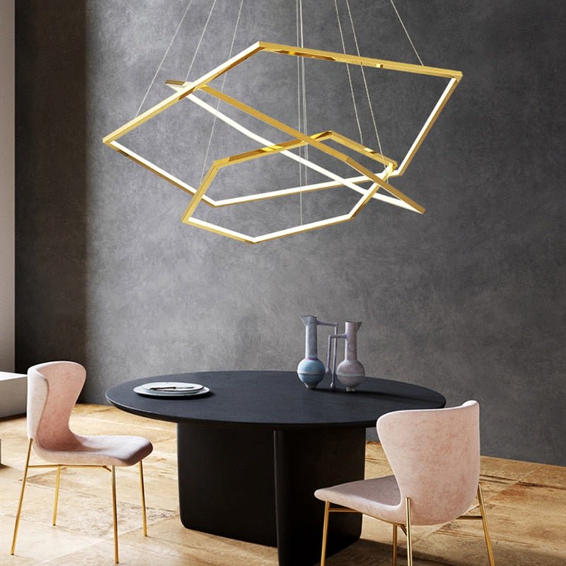 Lustre Grande Taille | Tona - Designix Lustre Or 80 / 60 / 40 cm
