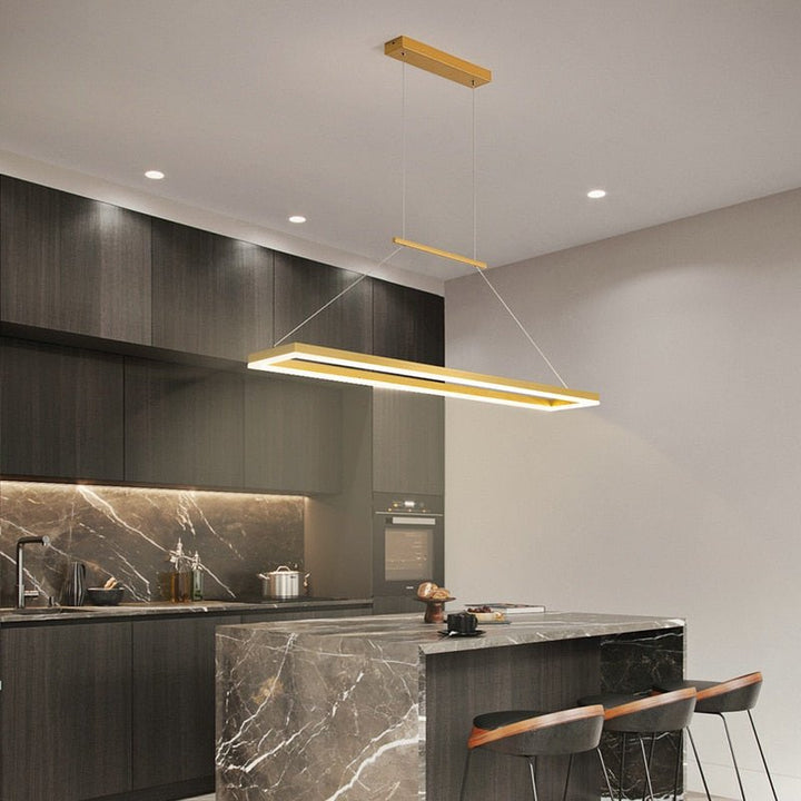 Lustre Ilot Central | Ural - Designix Lustre Or 120 cm