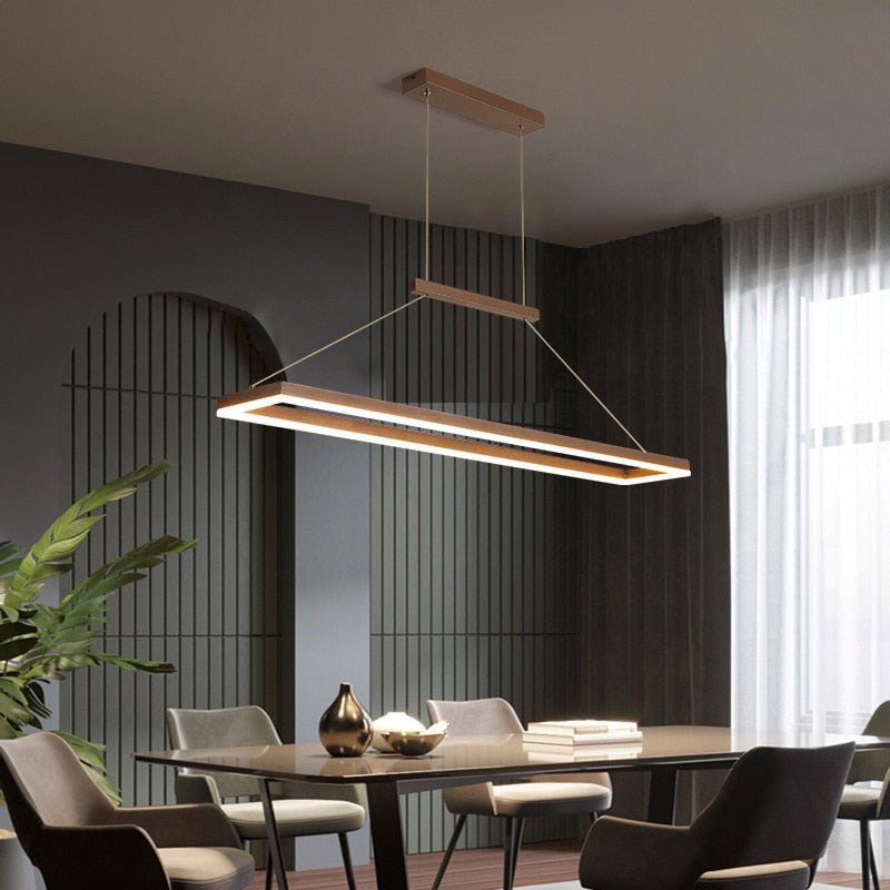 Lustre Ilot Central | Ural - Designix Lustre Marron 90 cm