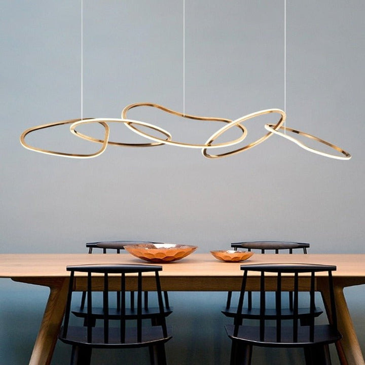 Lustre Luxe | Xilo - Designix Lustre Or 100 cm