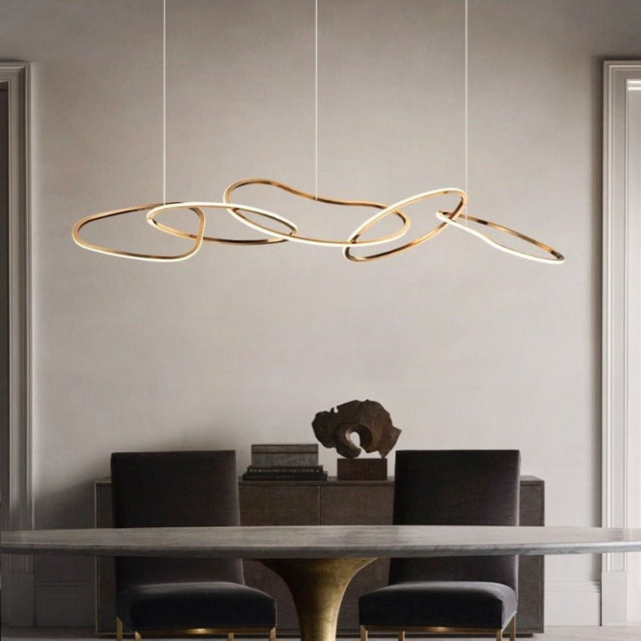 Lustre Luxe | Xilo - Designix Lustre Or 120 cm
