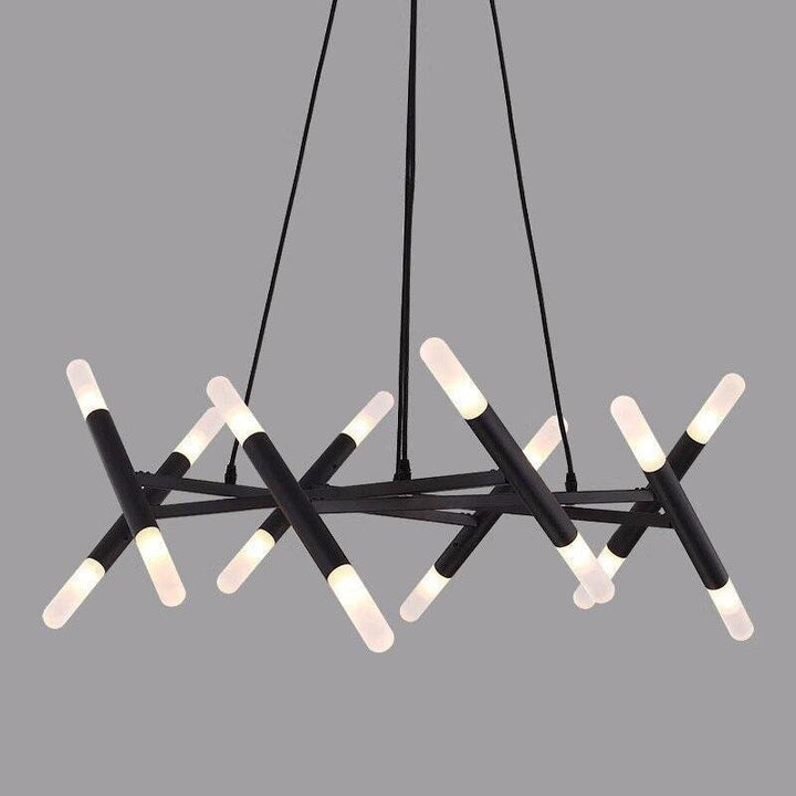 Lustre Moderne | Éclat Futuriste - Designix Lustre 16 Ampoules | Doré