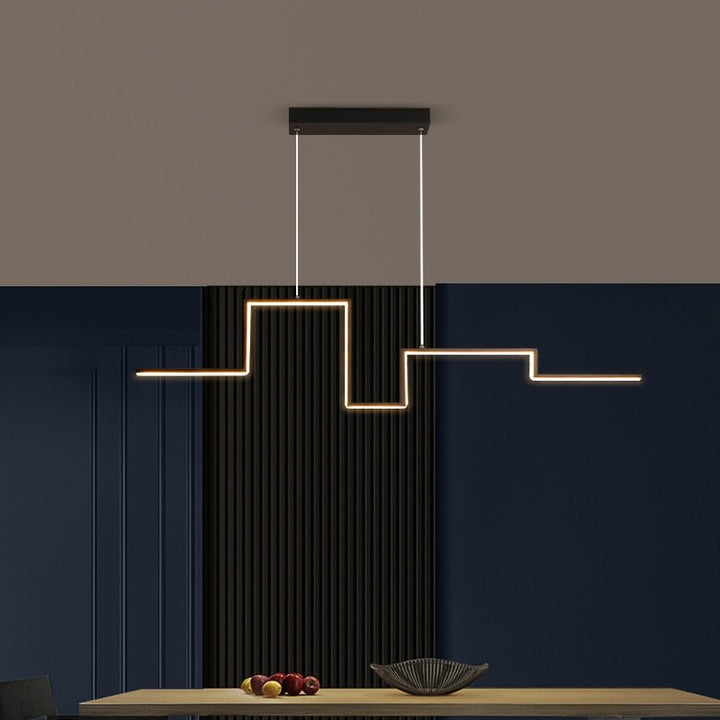 Lustre Moderne LED | Mara - Designix Lustre Noir 100 cm