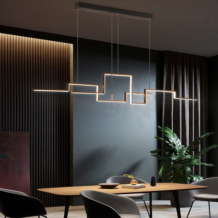 Lustre Moderne LED | Mara - Designix Lustre Noir 150 cm