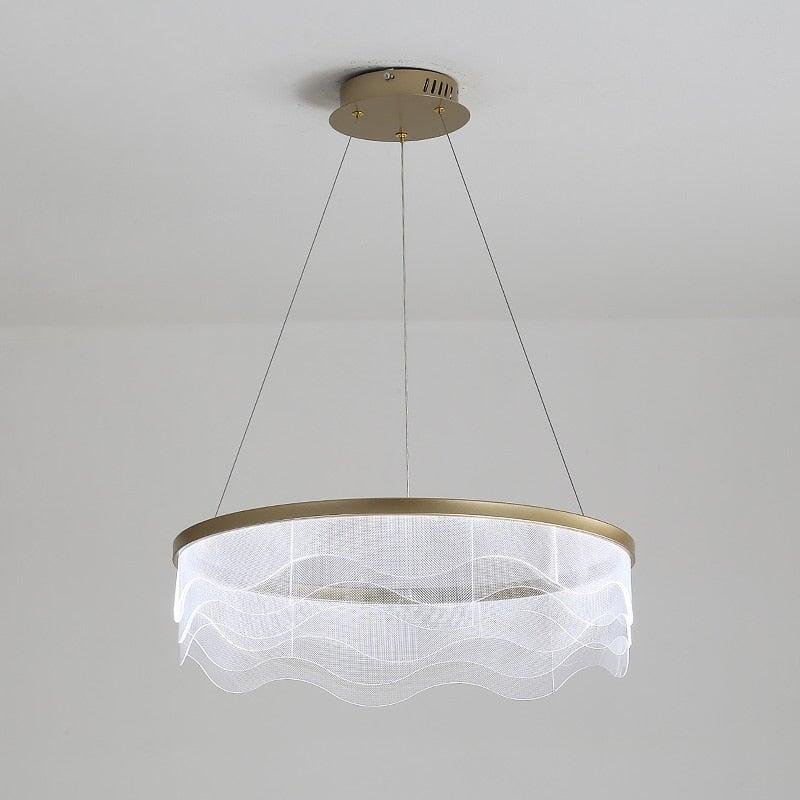 Lustre Moderne Rond | Design Luminal - Designix Lustre Diamètre 60cm Blanc Chaud