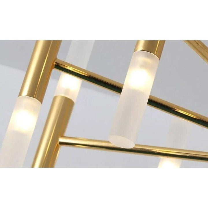 Lustre Moderne Salle à Manger | Essence Lumineuse - Designix Lustre Or | 32 Lumières Lumière variable
