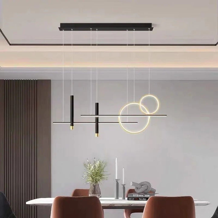 Lustre Noir et Or | Qira - Designix Lustre Noir