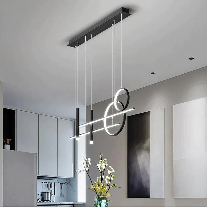 Lustre Noir et Or | Qira - Designix Lustre Noir