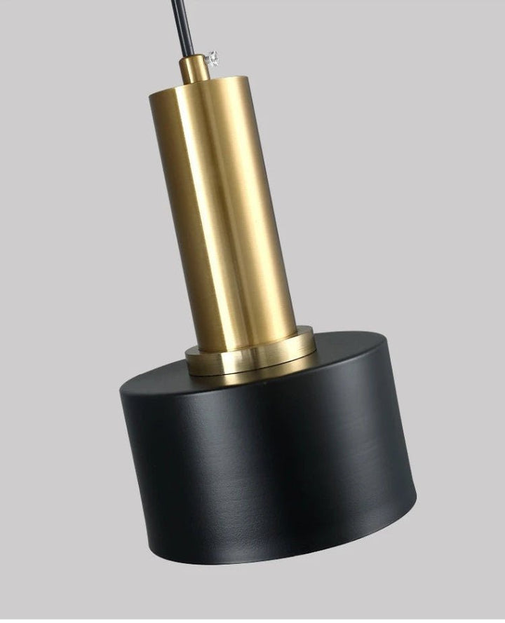 Lustre Plafond | Tira - Designix Lustre Noir/Or Rond