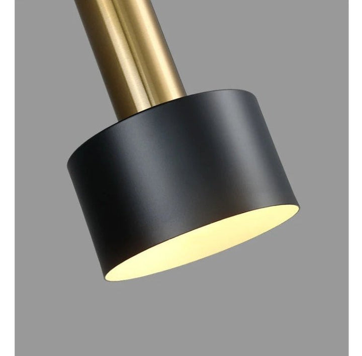 Lustre Plafond | Tira - Designix Lustre Noir/Or Rond