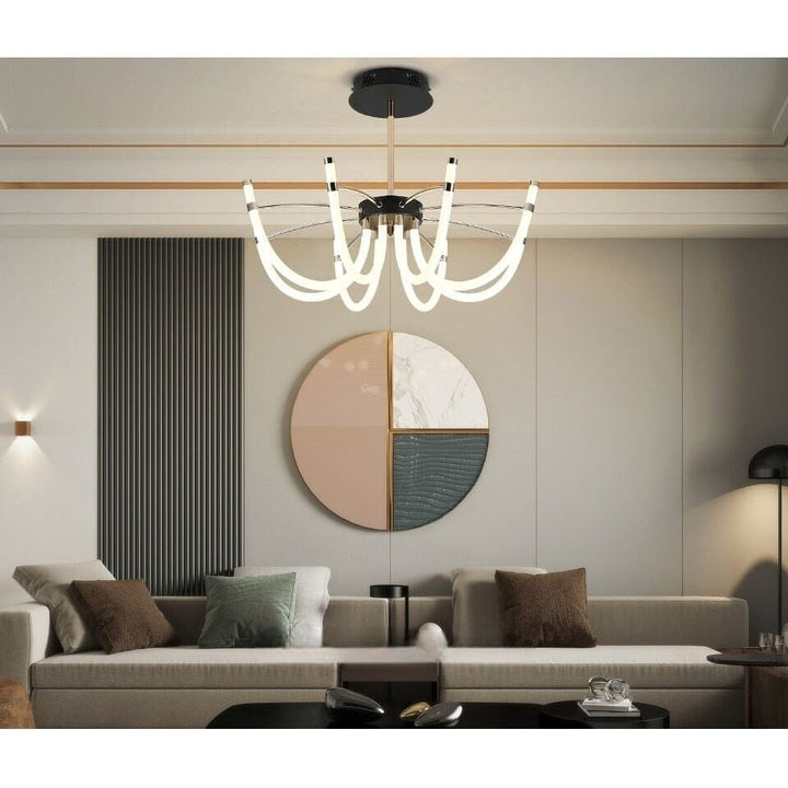 Lustre Salon Moderne | Magnificence Luminelle | https://designix.fr