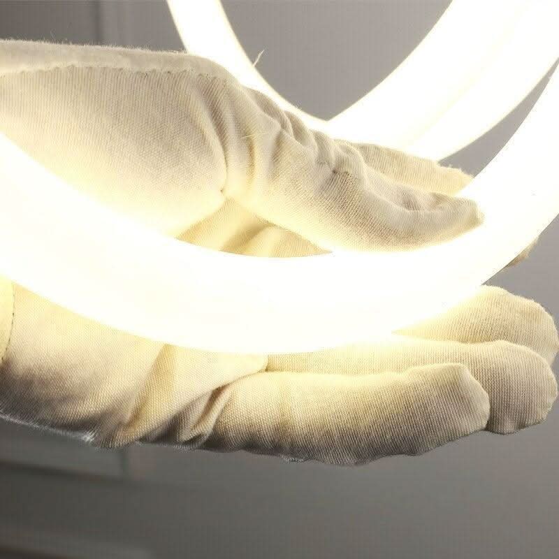 Lustre Salon Moderne | Magnificence Luminelle - Designix Lustre Noir | 5 Branches