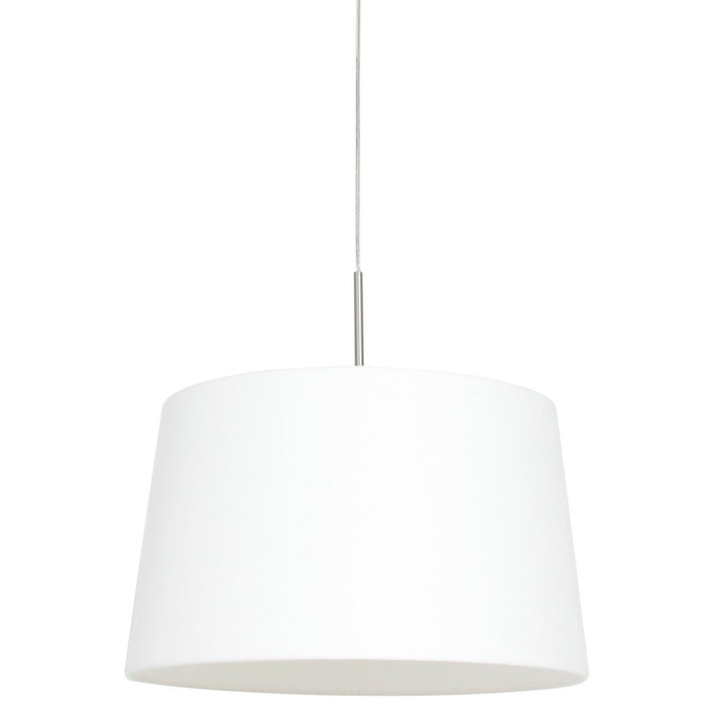 Lustre Suspendu Acier Lin Blanc | Pory - Designix Suspension Luminaire