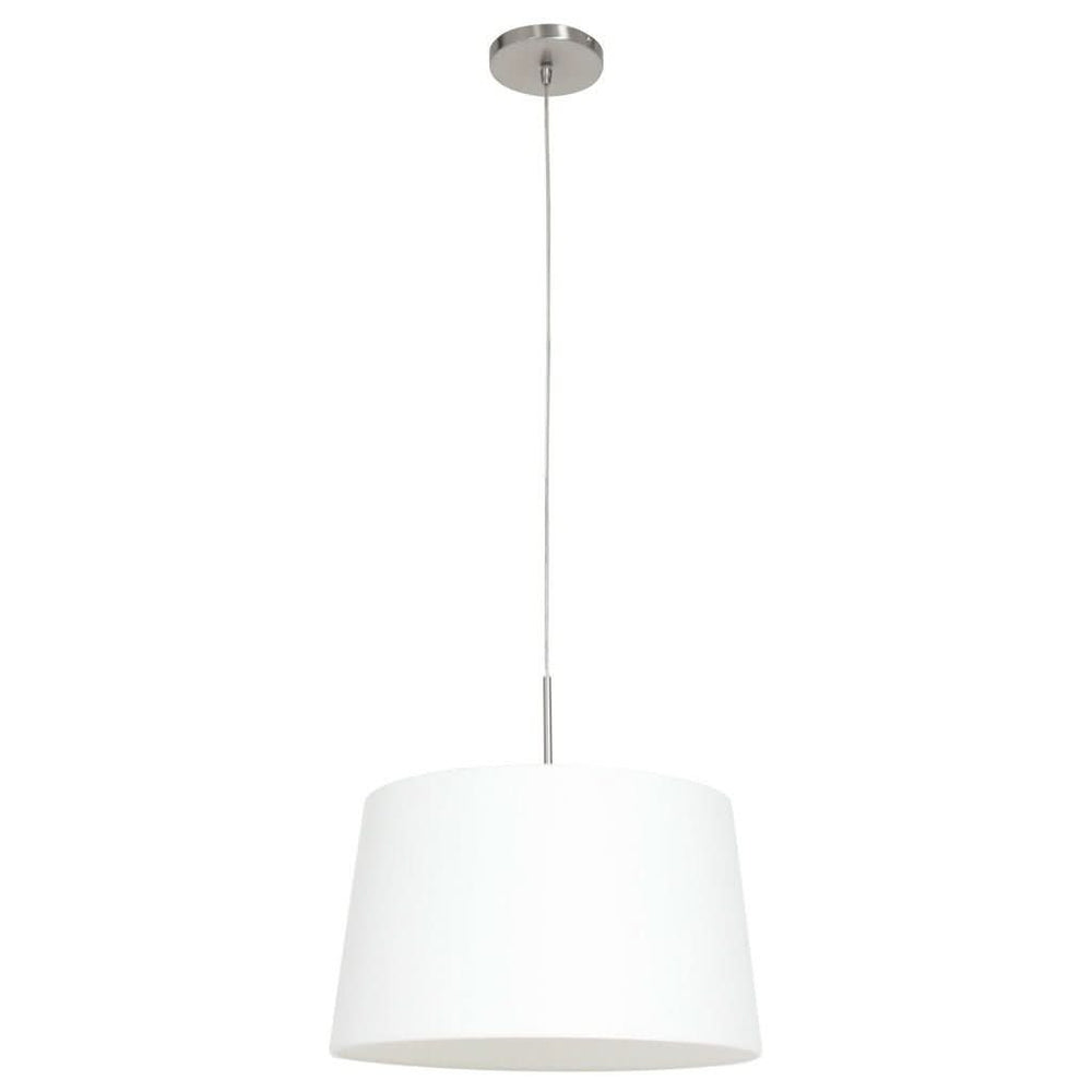 Lustre Suspendu Acier Lin Blanc | Pory - Designix Suspension Luminaire