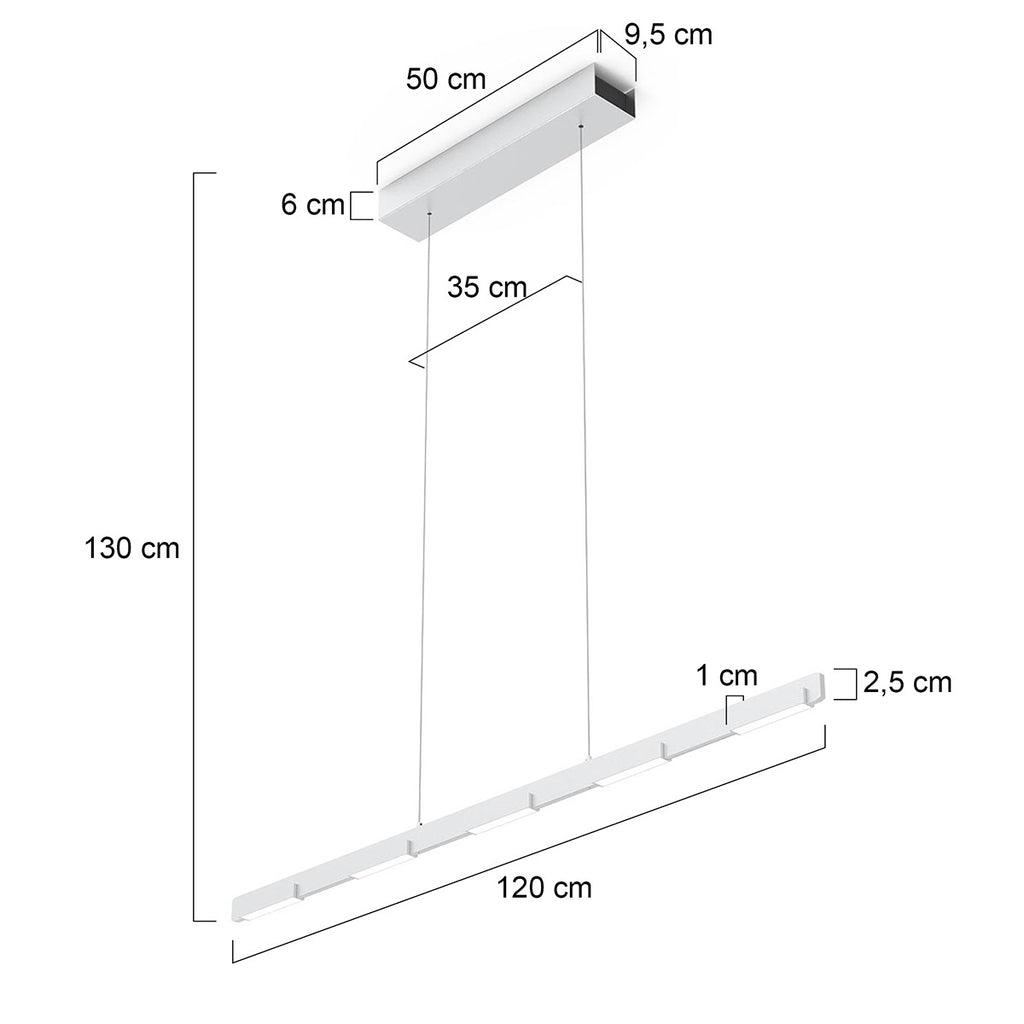 Lustre Suspendu Acier Moderne | Faro - Designix Suspension Luminaire