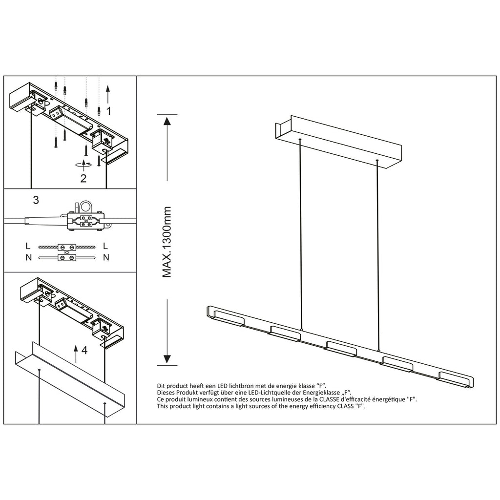Lustre Suspendu Acier Moderne | Faro - Designix Suspension Luminaire