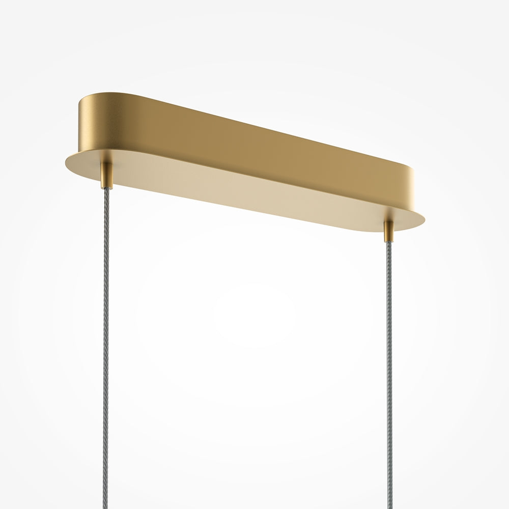 Curve Suspension luminaire doré