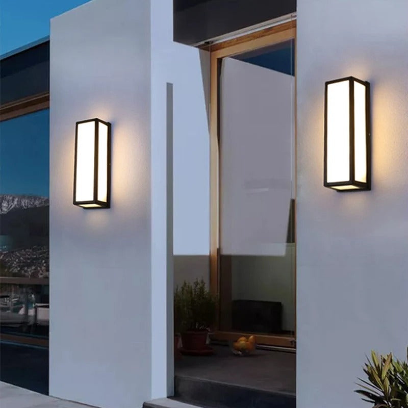 Lampe Murale Extérieure Rectangle | LuminEclat | Designix - Applique murale extérieur    - https://designix.fr/