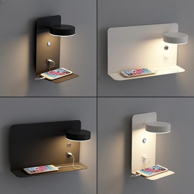 Appliques LED USB Charge | Brio | Designix - Applique Murale    - https://designix.fr