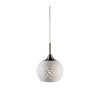 Suspension de fenêtre Lohals en acier et blanche 18 cm