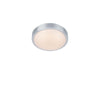 Plafonnier de salle de bain Moon LED en aluminium et verre blanc