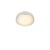 Plafonnier de salle de bain Global LED blanc et chromé