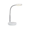 Lampe à poser Flex blanche et chromée