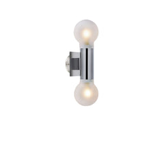 Applique de salle de bain Carla 2 lumières chromée