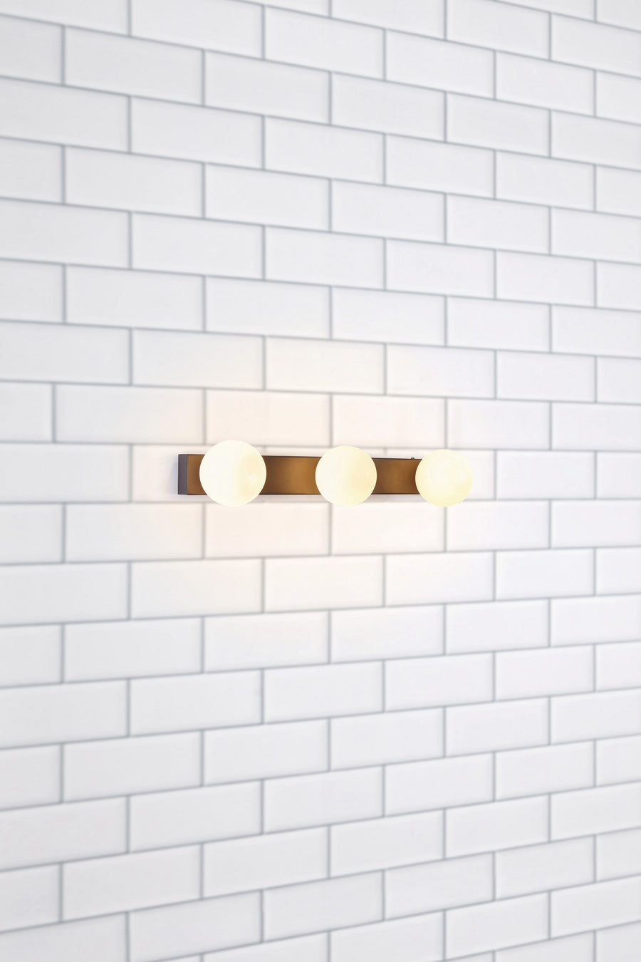 Applique de salle de bain Mini 3 lumières en verre
