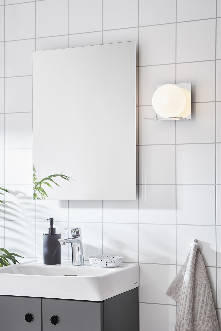 Applique de salle de bain Zenit en verre
