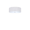 Plafonnier Jackie 3 lumières blanc 45 cm