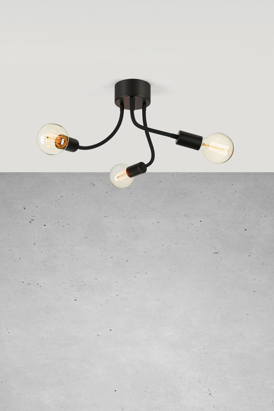 Plafonnier Medusa noir