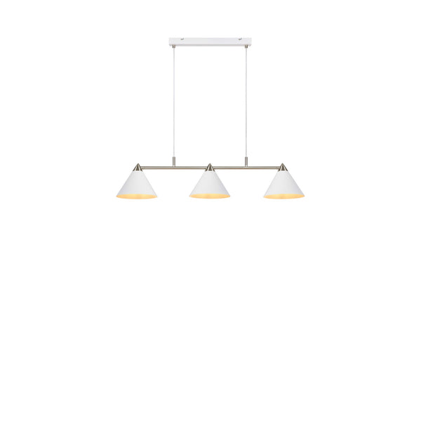 Suspension Klint blanche et acier